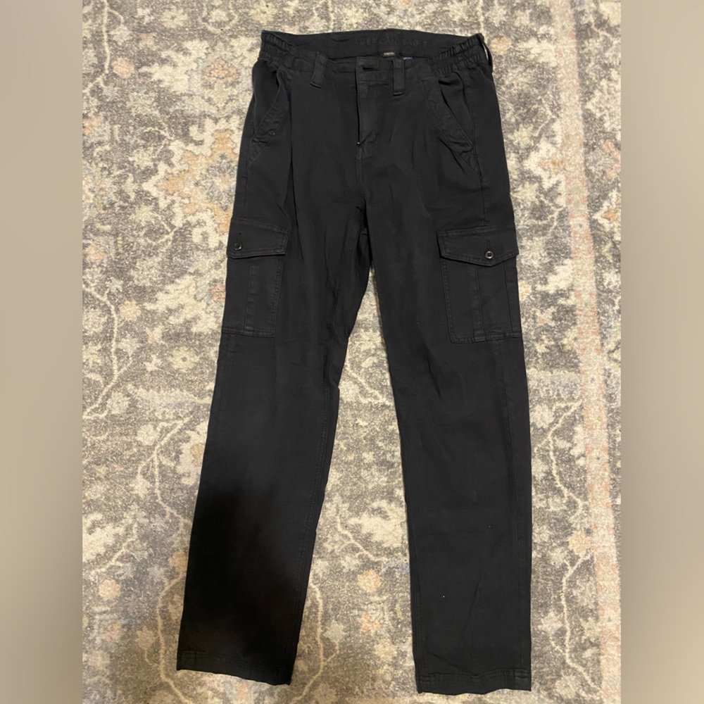Black comfy cargo pants